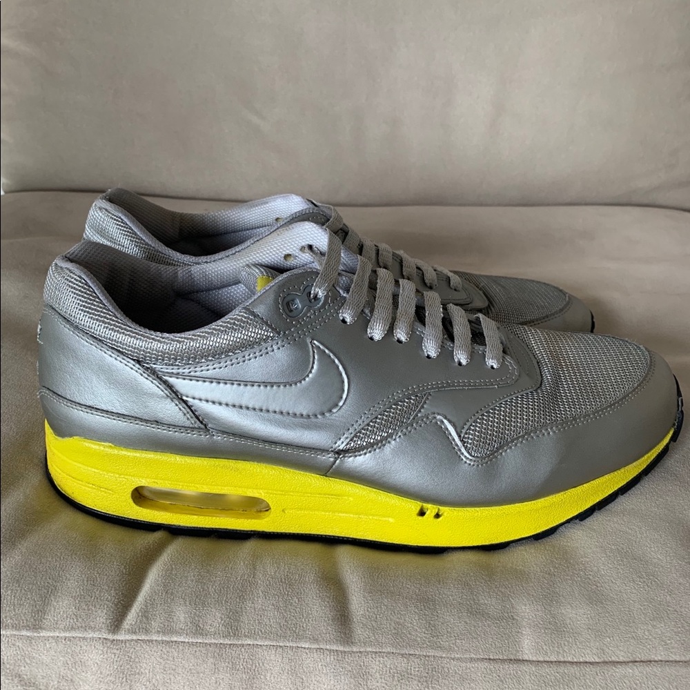 Nike Air Max 1 Premium Metallic Silver-Anthracite